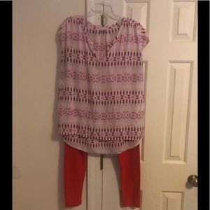 Ladies Stylus Top and LulaRoe Leggings